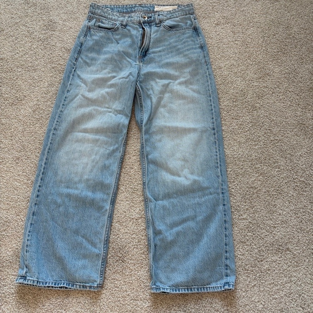 rag & bone Light Wash Wide Leg Jeans